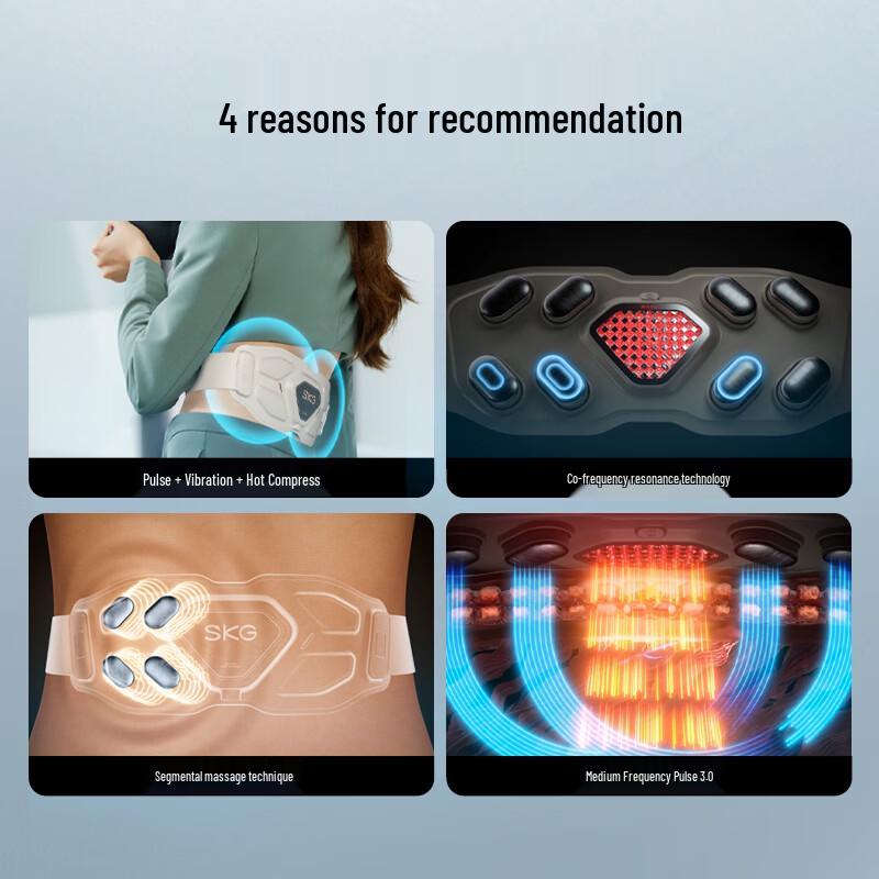 SKG G7-1 Luxury Smart Waist and Abdomen Massage Belt CN plug (adapter included)