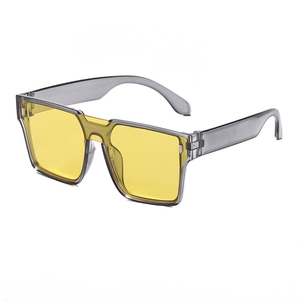 Ретро детские цельные солнцезащитные очки, Wind Rice Nails, индивидуальная мода и простота, удобные солнцезащитные очки с большой оправой