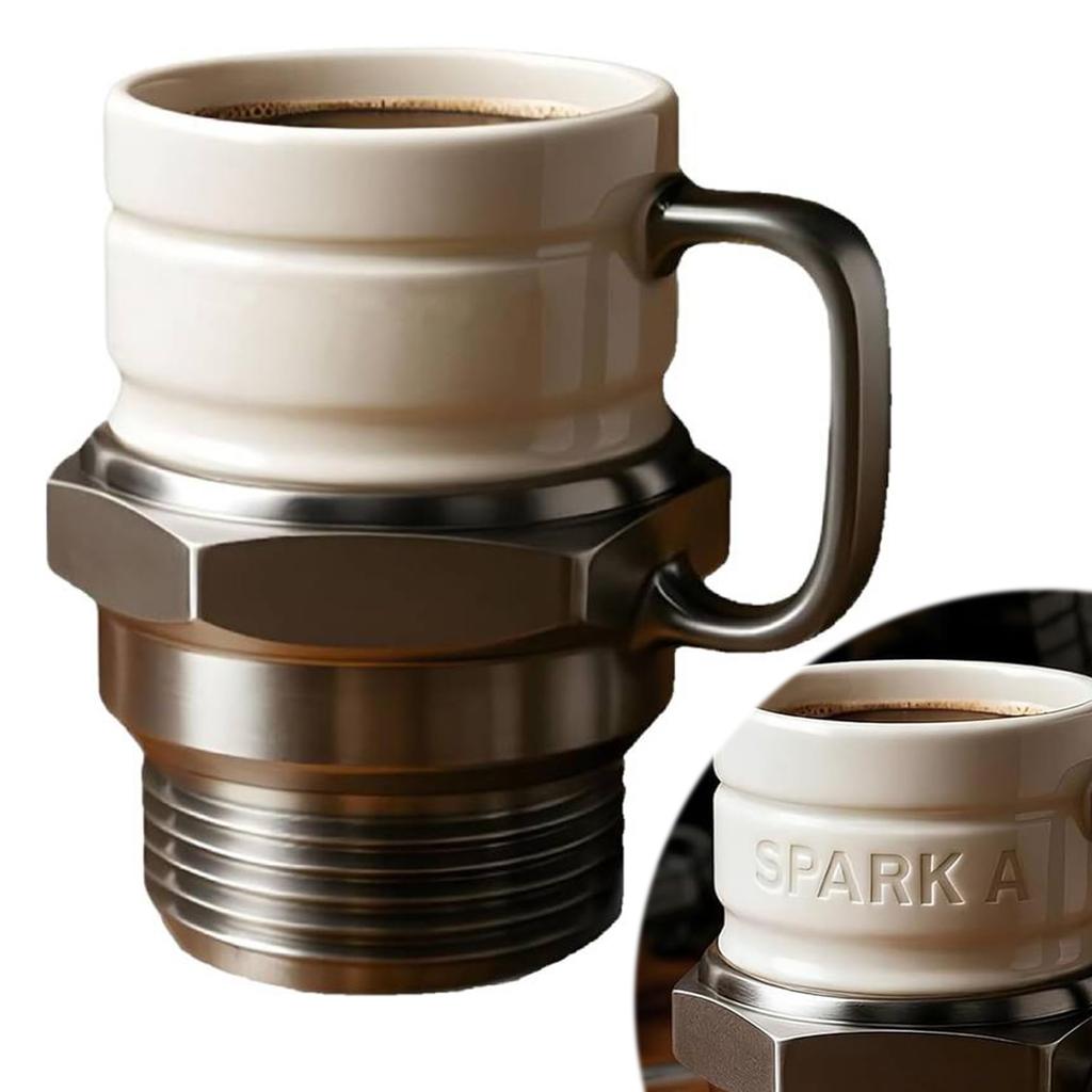 Industrial Coffee Cup Novelty Auto-Themed Drinkware Automotive Themed Coffee Mug Unique Gifts for Car Fans