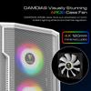 Корпус игрового ПК GAMDIAS ATHENA M6 LITE Корпус ATX Бесшовное закаленное стекло Окна 4 120 мм ARGB вентилятор Три стороны Подсвечивающаяся сетчатая передняя панель Перфорированная