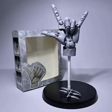 1:1 Scale Big Model Pill Highly Articulated Hand Figurine - Bionic Finger Joints Mannequin Hand Artistic Sculpture Model Kit