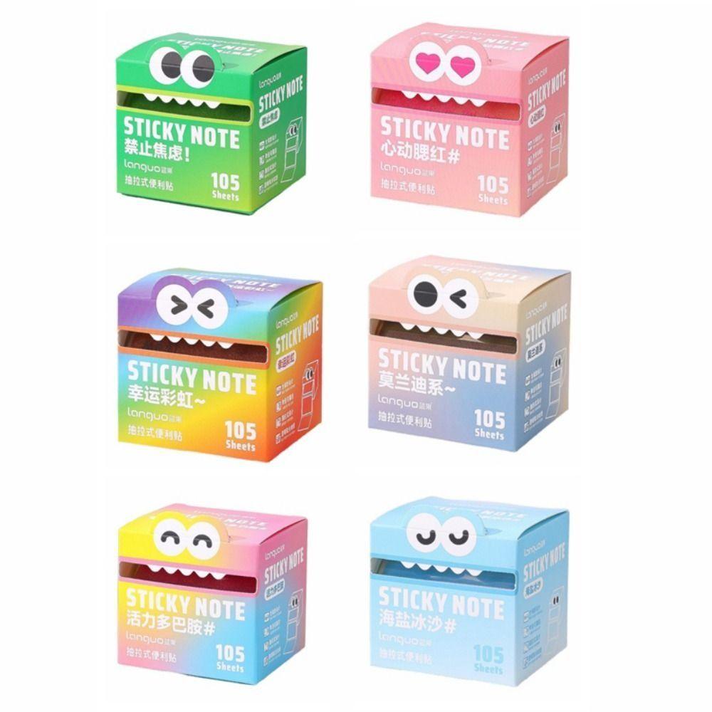 105Sheets Creative Colorful Memo Pad Kawaii Cartoon Notepads INS Square Writing Pad  Kids Gift