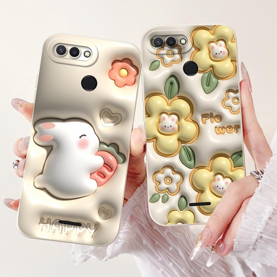Для Xiaomi Redmi 6 6A Чехол Мягкий Матовый Силиконовый Capa Готический Стиль Мультяшный Панда Цветок Задняя Крышка Для Redmi6 Redmi6a Coque Funda