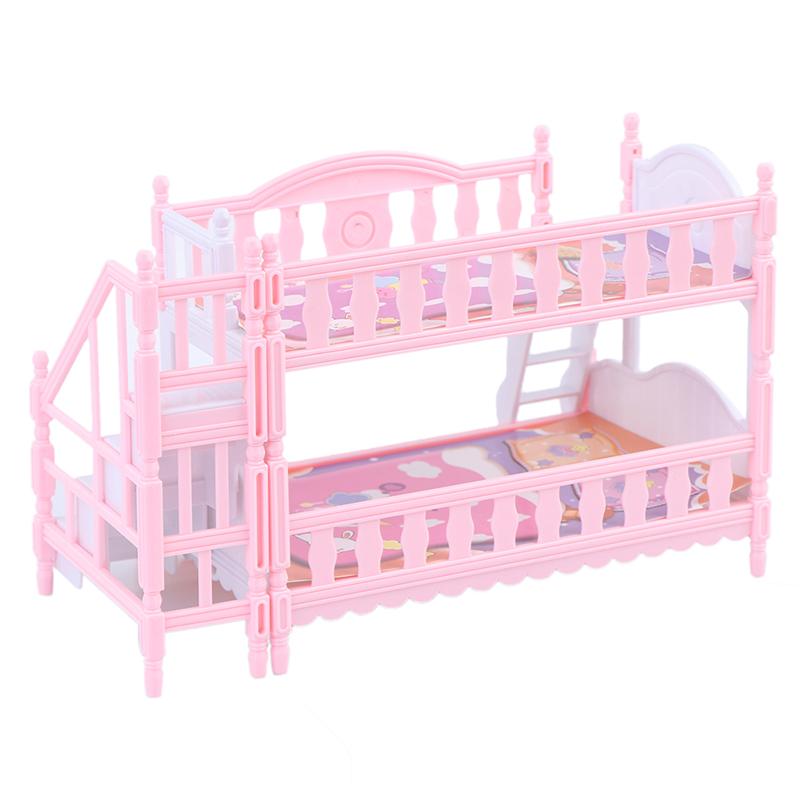 Doll Toy Furniture European Style Bunk Bed Double Bunk Bed Girl Birthday Toy