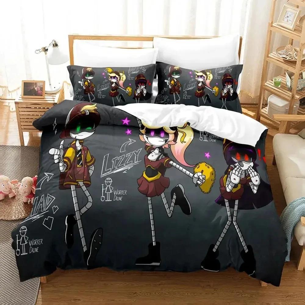 Anime Murder Drones Bedding Set Boys Girls Twin Queen Size Duvet Cover Pillowcase Bed Boys Adult Fashion Home Textileextile