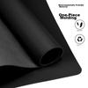BUBM Mouse Pad, Extra Large Office Desk Pad, Laptop Mat, Keyboard Pad, Office Desk Mat, Mat for Home Use, Waterproof, Customizable, 100*50cm, Black