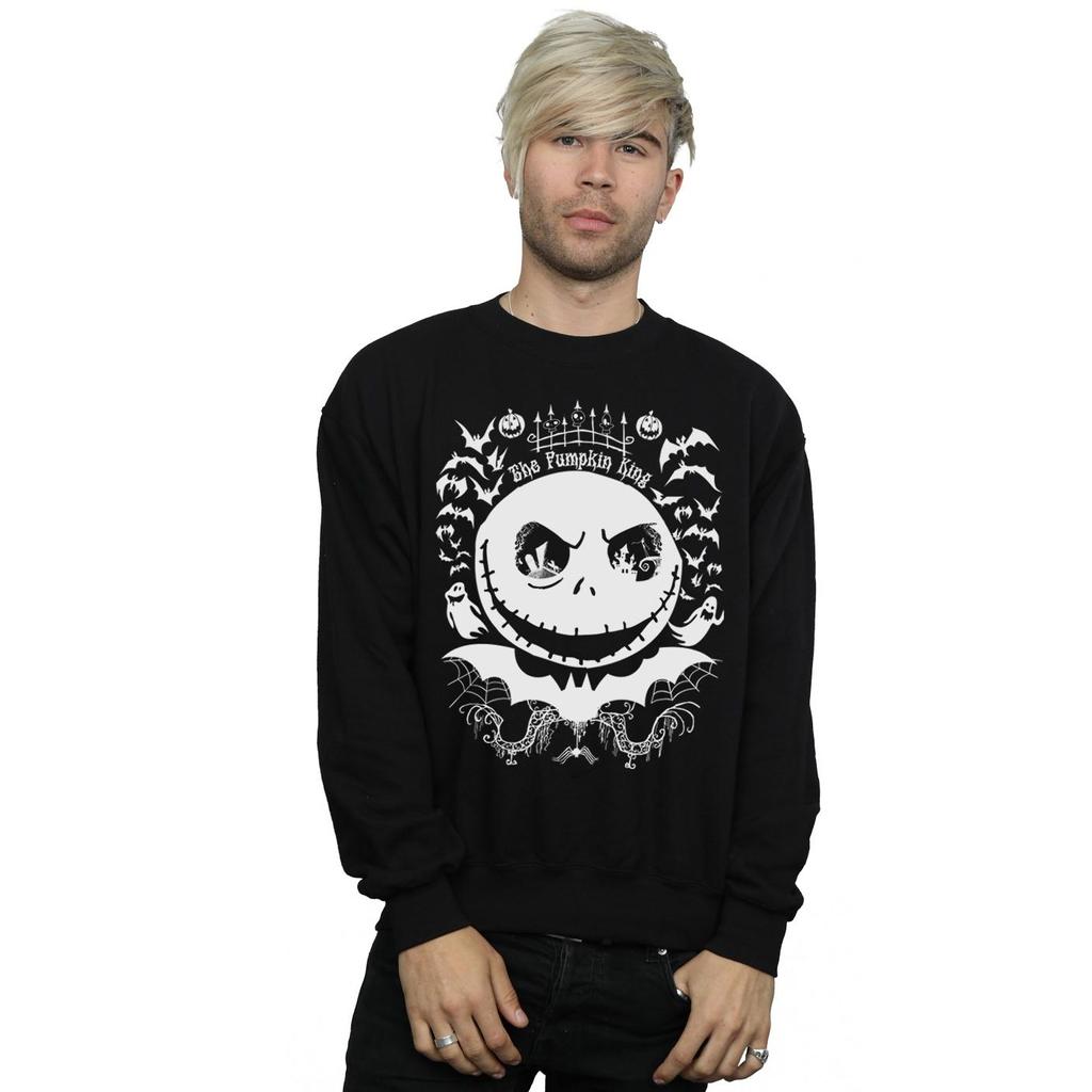 Disney Mens Nightmare Before Christmas Jack The Pumpkin King Sweatshirt