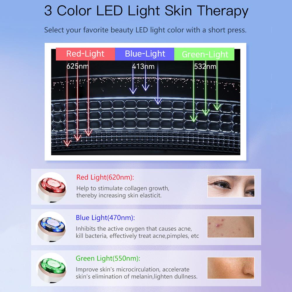 4-In-1 Face Massager Facial Lifting Device HiFu Ultrasound RF EMS Vibration Facial Beauty Device Face Neck Lifting Tightening Anti Wrinkle Skin Care