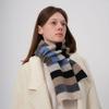 Gentle Atmosphere, Warm and Versatile Contrasting Colors, Striped Wool Knitted Scarf, Female Autumn and Winter Couple Scarf