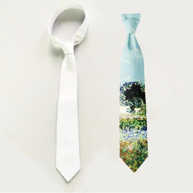 Blank Necktie Carnivals Necktie Do It Yourself Adjust Length Neck Tie for Shirt Sweater Decorative Adult Birthday Gift