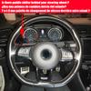 WCaRFun настроить черный замшевый чехол на руль автомобиля для Volkswagen VW Golf R MK7 Golf 7 GTI VW Polo GTI Scirocco 2015