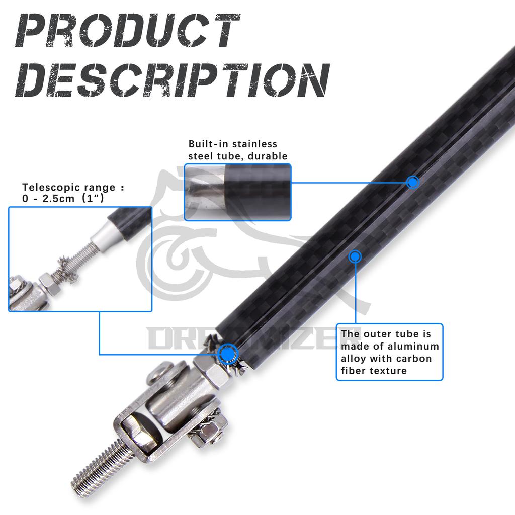2 шт. универсальный регулируемый передний бампер, разделитель губ, стойка, опорная стойка, спойлер для гонок, 15/20 см, передний и задний бампер автомобиля