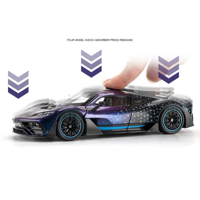 1/24 Mercedes Benz AMG ONE литая модель игрушечного автомобиля со звуком и светом коллекционный подарок