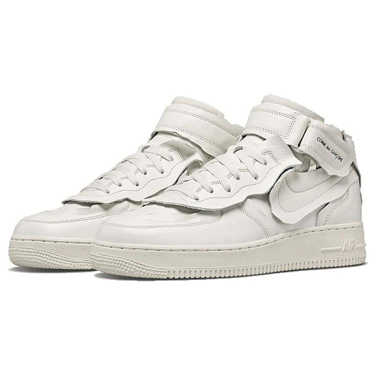 Nike X Comme Des Garcons Air Force 1 Mid 'Triple White' DC3601-100