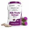 HealthyHey Nutrition Капсулы с расторопшей для здоровья печени - Высокая концентрация - Экстракт - 90 вег. Капсулы
