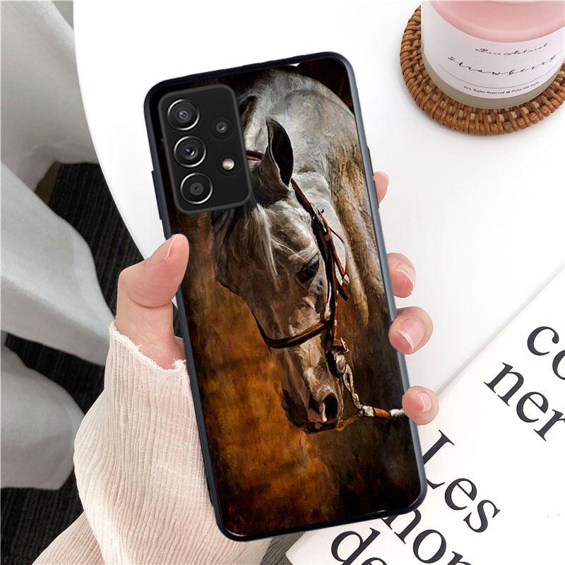 Чехол для телефона с изображением лошади для Samsung Galaxy A13 A22 A12 A32 A71 A11 A21S A33 A52 A72 A51 A50 A70 A31 M31