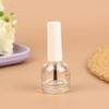 10/15 мл Пустая прозрачная стеклянная бутылочка для лака для ногтей Пустая с крышкой и кисточкой Косметические контейнеры Стеклянные бутылочки для ногтей с кисточкой