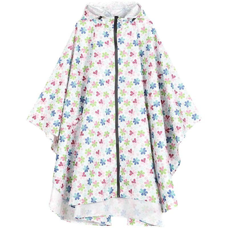 Fresh Plus Size Cycling Thickened Travel Cape-Style Raincoat