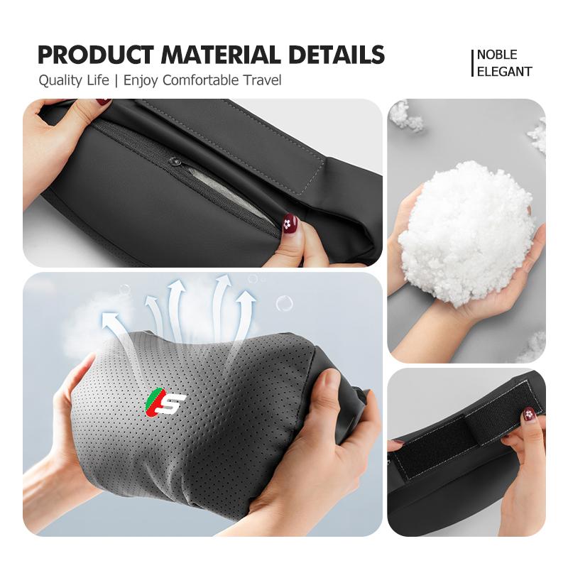 For Jaguar Car Seat Headrest Neck Pillow Support Protector Cushion S-Type F-Type X-Type F-Pace I-Pace E-Pace XJR XE SS21