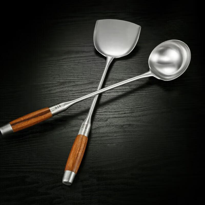 Commercial Stainless Steel Rosewood Wok Spatula
