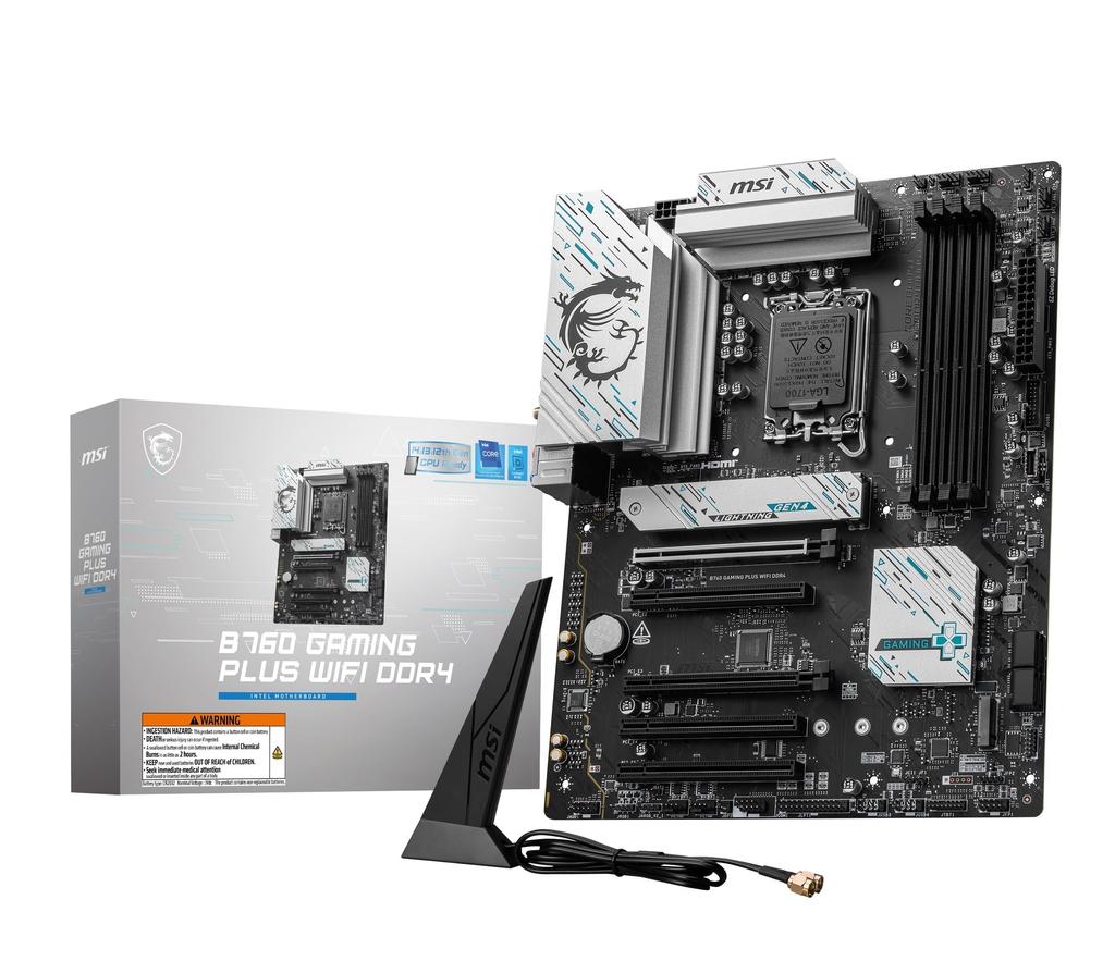 MSI B760 GAMING PLUS WIFI DDR4 Intel Generation Core Processor Compatible ATX Motherboard MB6563 14th/13th/12th