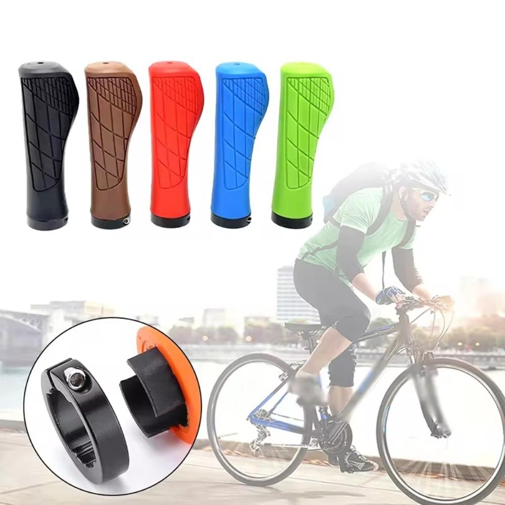 2 Pcs Anti-Slip Bicyle Lockable Grips Ergonomic Bicycle Accessories