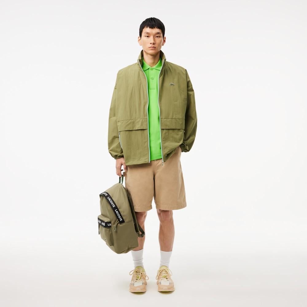 Lacoste Мужская ветровка с вырезом на передней панели BH7164-54NBMY