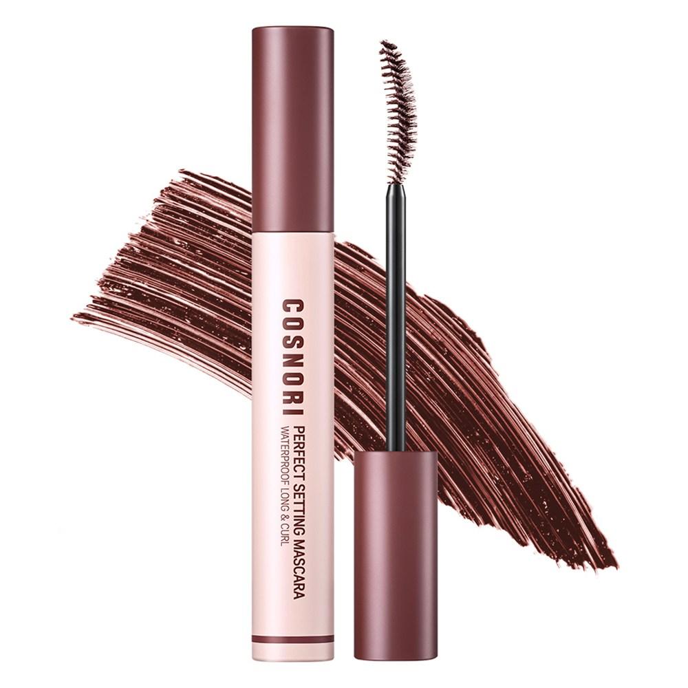 Cosnori Perfect Setting Waterproof Long & Curl Mascara 7ml, 03 Rosy Brown, 1 pcs