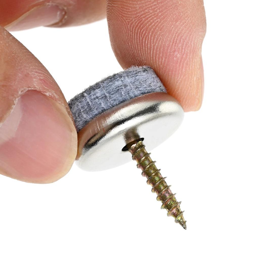 10pcs/set Metal Anti-slip Mat Round Shape Floor Protectors Feet Legs Pads Household Chair Fittings