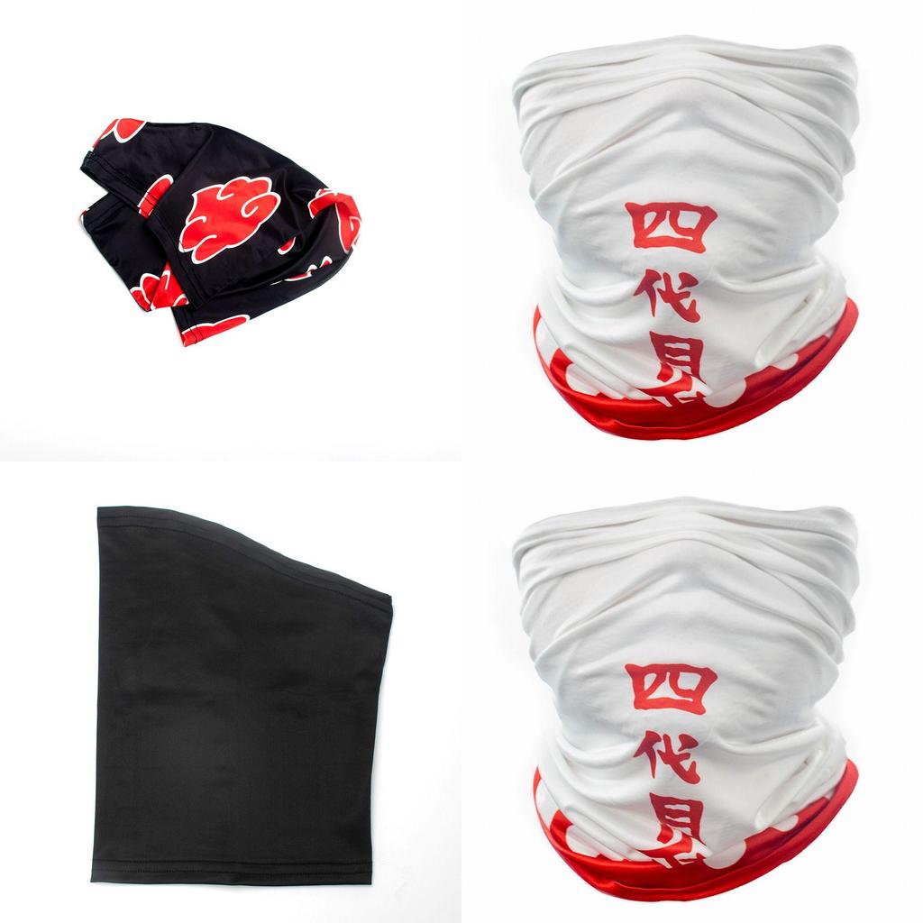 Премиум Наруто Какаши Акацуки Маска Красное Облако Косплей Костюм Головной убор Для Поклонников