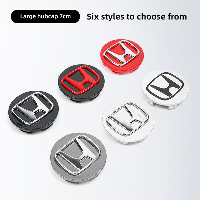 4pcs Car Wheel Center Cap Hub Cover Badge Emblem Sticker Car Accessorie For Honda BCivci FIT CRV Accord Jazz HRV Stepwgn CRZ 5th