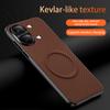 For Xiaomi POCO X8 Pro Max Case For MagSafe Magnetic Matte Fine Grained Leather Shell Metal Lens Frame Cover Shockproof Bumper