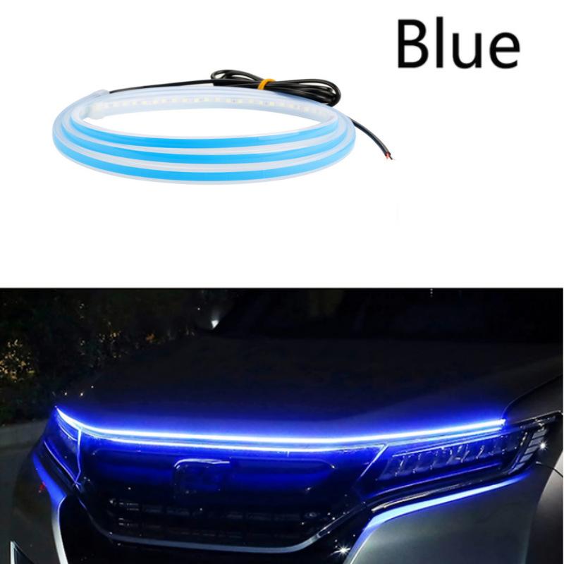 Car Hood Led Light Strip Waterproof Auto Decorative Headlight Atmosphere Lamp Exterior Ambient Decoration Lighting Car Universal