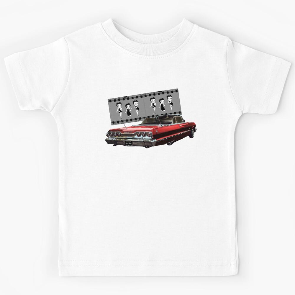 Red Impala with Classic Cartoon Kids T-Shirt