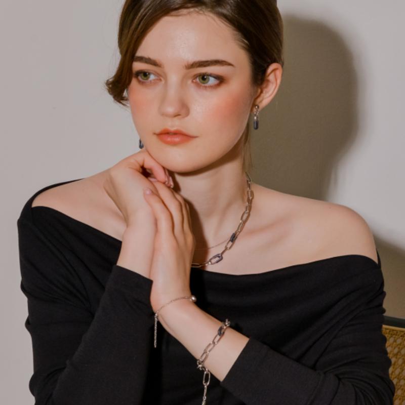 Dana Burton [fw] colored link chain bracelet