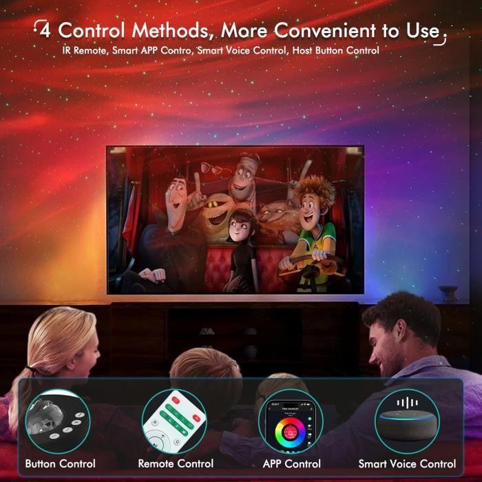 Projecteur d'Étoiles - YunLone - Multifonction - Bluetooth - 33 Effets Lumineux - Veilleuse