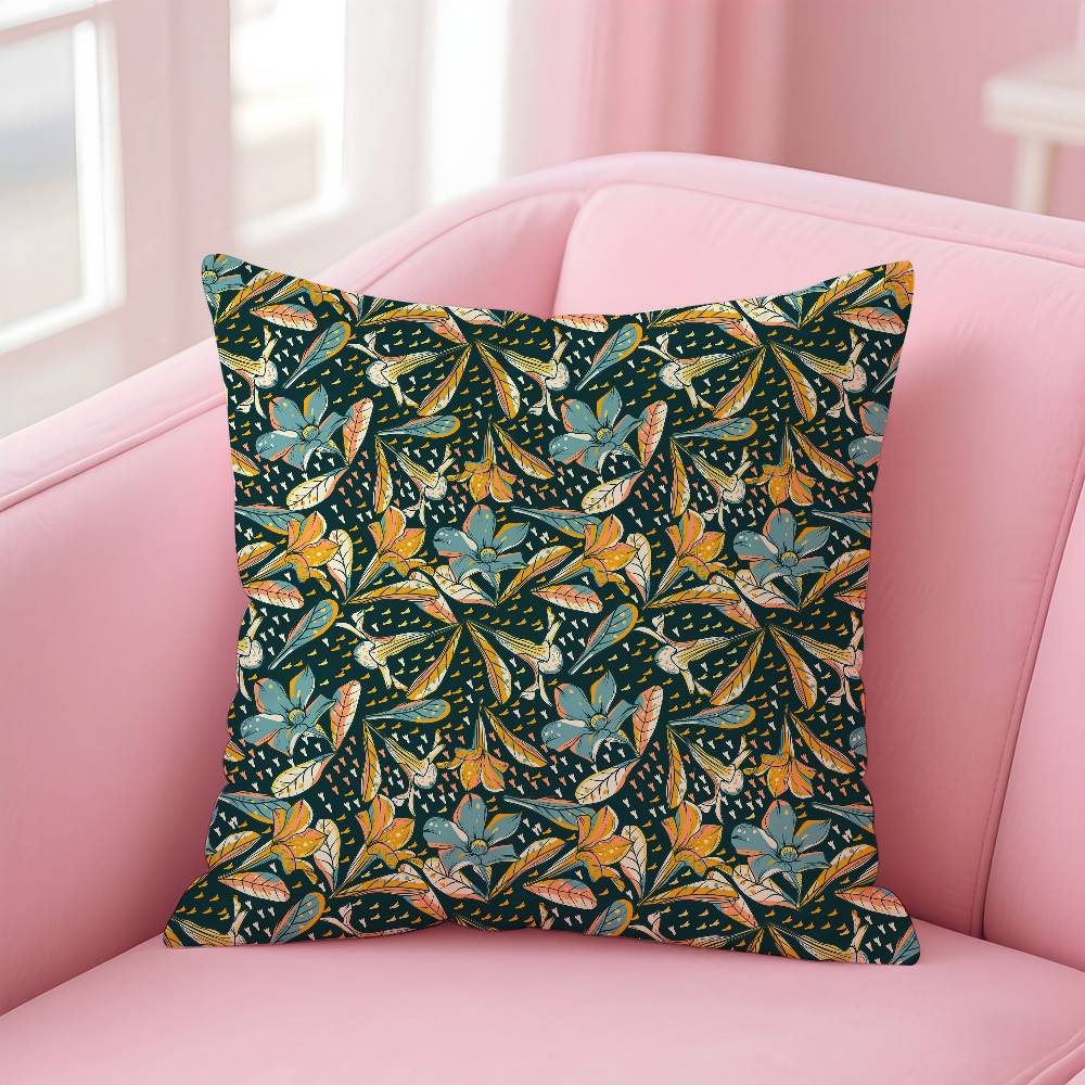 William Morris Floral Pillow Case Pattern Printing Pillowcase Living Room Sofa Cushion Cover Bedroom Room Decor