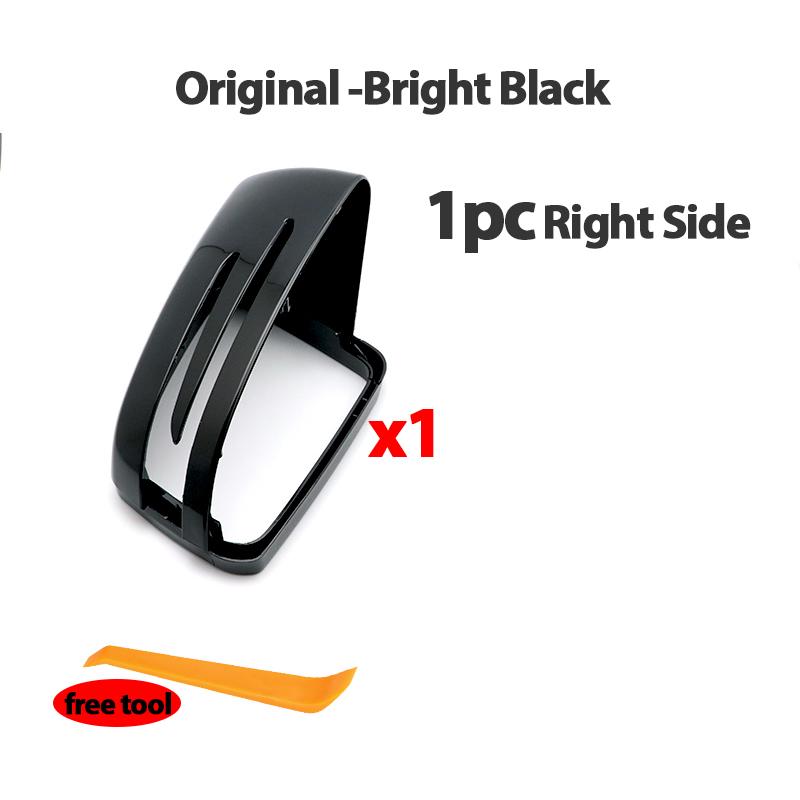 Крышка зеркала с узором из углеродного волокна, черная накладка на зеркало для Mercedes-Benz C W204 E W212 W176 W246 CLS C218 GLA