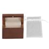 Ring Box Inlay Fleece Walnut Material Retro Style Matte Finish Wedding Ring Box for Jewelry