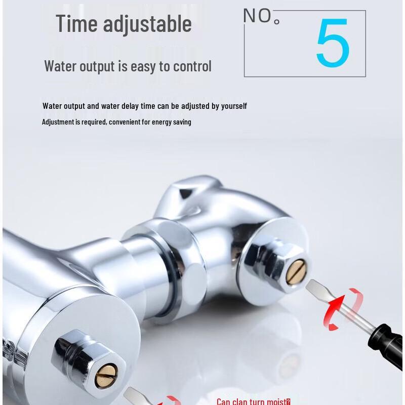 Miling Retractable Copper Foot Pedal Flush Valve