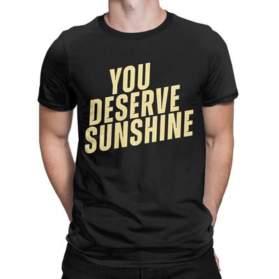 Summer 2026 You Deserve Sunshine Scott Huntercap Grady Tshirt High Quality Casual and Comfortable Mens Crew Neck Print Tshirt