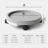 Утолщенная 14-дюймовая прочная подставка для растений, поддон, стеллаж для садовых горшков, контейнеры для цветочных горшков, мобильный круглый поддон для растений