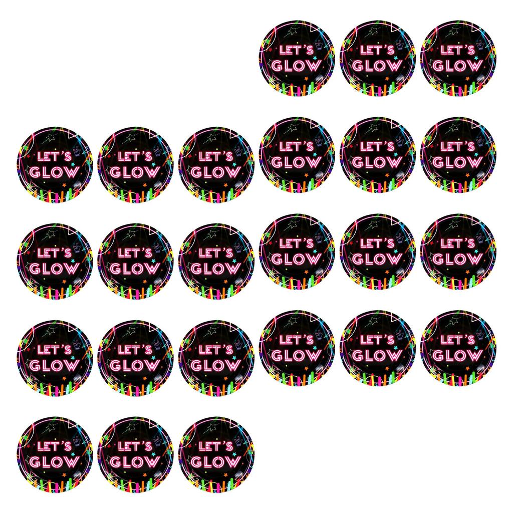 Disposable Tableware for Creative Themed Parties Plates/Cups/Napkin/Tablecloth Handmade Glowing Themed Dinnerwares