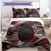 AC Milan Pattern Printed 3PCS Bedding Set Soft Skin-Friendly Washable Duvet Cover & Pillowcases Set All Season Bedroom