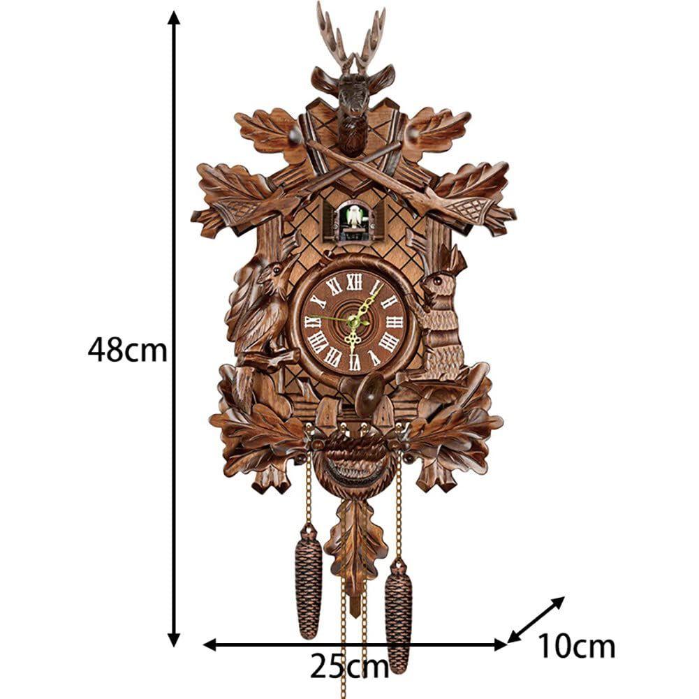 Традиционные часы с кукушкой в ​​европейском стиле для украшения стен домашнего офиса