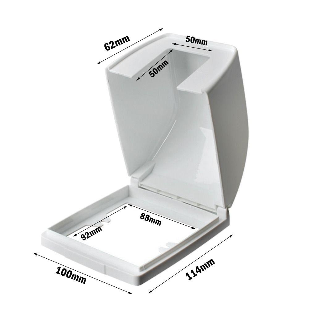 Plastic Socket Waterproof Box Self-Adhesive Electric Plug Cover Switch Protective Cover Bathroom