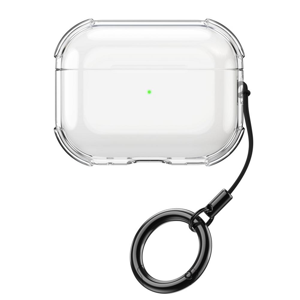Чехол для наушников для Apple AirPods Pro3 Прозрачный чехол Противоударный чехол для наушников AirPods Pro 3 Защитная крышка с крючком