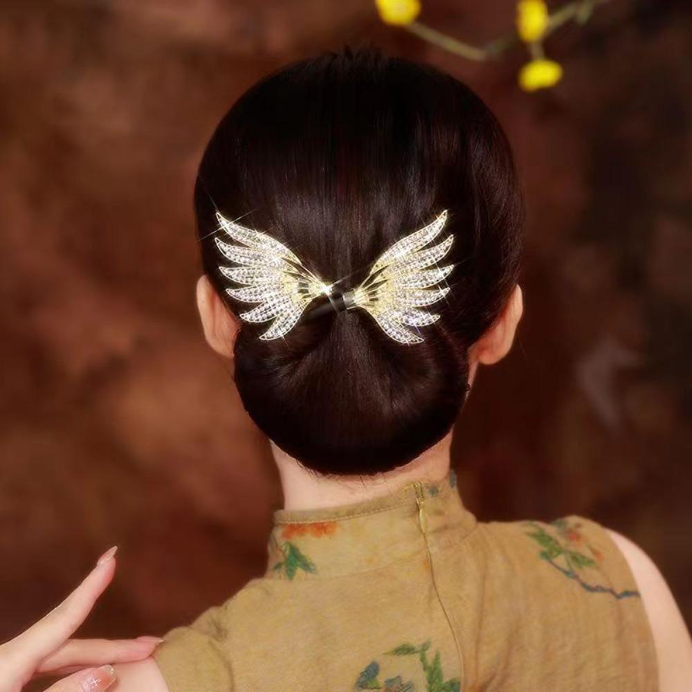 Полые павлиньи бигуди для волос Кристаллические крылья Твистер для волос Твист Прическа Пучок Аксессуары для волос