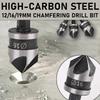 3pcs/1Set Hexagonal Shank Chamfer Counter Sink 12/16/19mm Drill Bit Cutter  Carpentry Power Tool