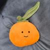 Bean Eye Citrus Plush Pendant Women Cute Simulation Fruits Series Plush Doll Pendants Key Soft Plushies Backpack Keychain